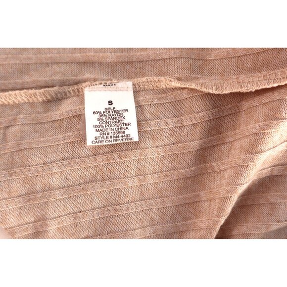 Cure Women's Beige Knit Sweater with Button Detail‎ & Textured Shoulders Size S - Picture 8 of 12